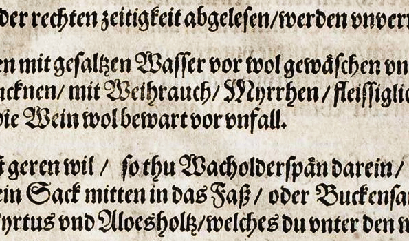 Kochbuch 1581 - Detail Seite 186