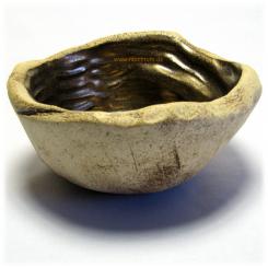 Räucherschale Schnecke altgold 