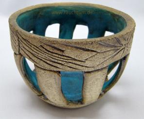 Räucherstövchen türkis mit Sieb 