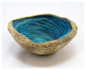 Räucherschale Schnecke türkis 